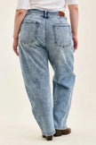 Judy Blue Full Size High Waist Marlow Arc Leg Jeans with Double Waistband  Style Ratio