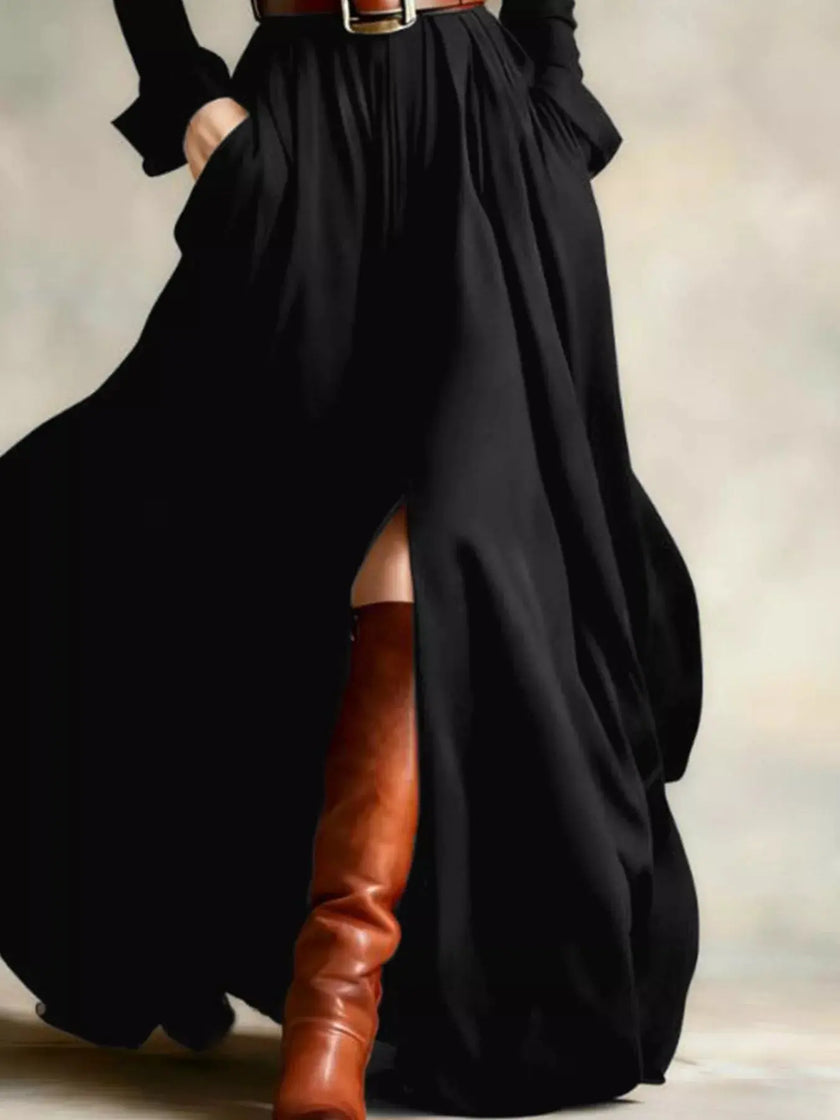 Button Front Long Sleeve Maxi Dress  Style Ratio