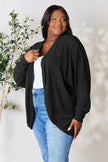 Basic Bae Full Size Ribbed Cocoon Cardigan  Style Ratio