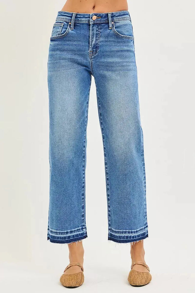 RISEN Full Size Slouchy Cropped  Boyfriend Jeans  Style Ratio