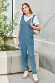Double Take Full Size Sleeveless Straight Jumpsuit  Style Ratio
