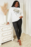 Simply Love Graphic Dropped Shoulder Round Neck Sweatshirt  Style Ratio