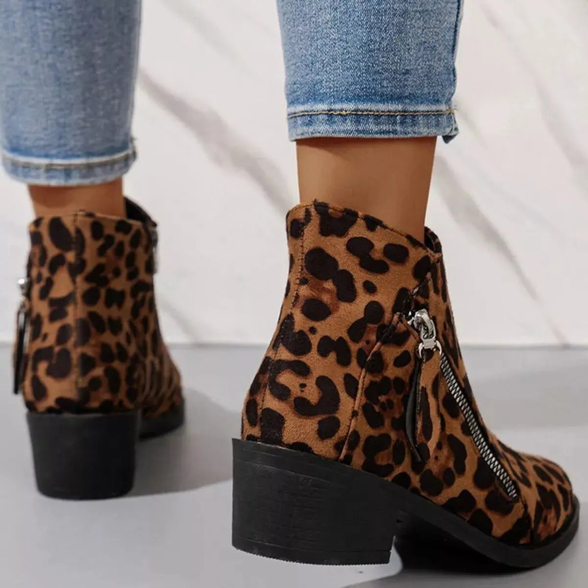 Point Toe Block Heels Boots  Style Ratio