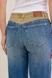 Judy Blue MR Column Straight Jeans with Corduroy Waist  Style Ratio