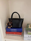 Two-Tone Flap Decor Crossbody Bag with Charm  Style Ratio