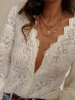 Lace Long Sleeve Top  Style Ratio