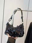 Sequin Embellished Shoulder Bag  Style Ratio