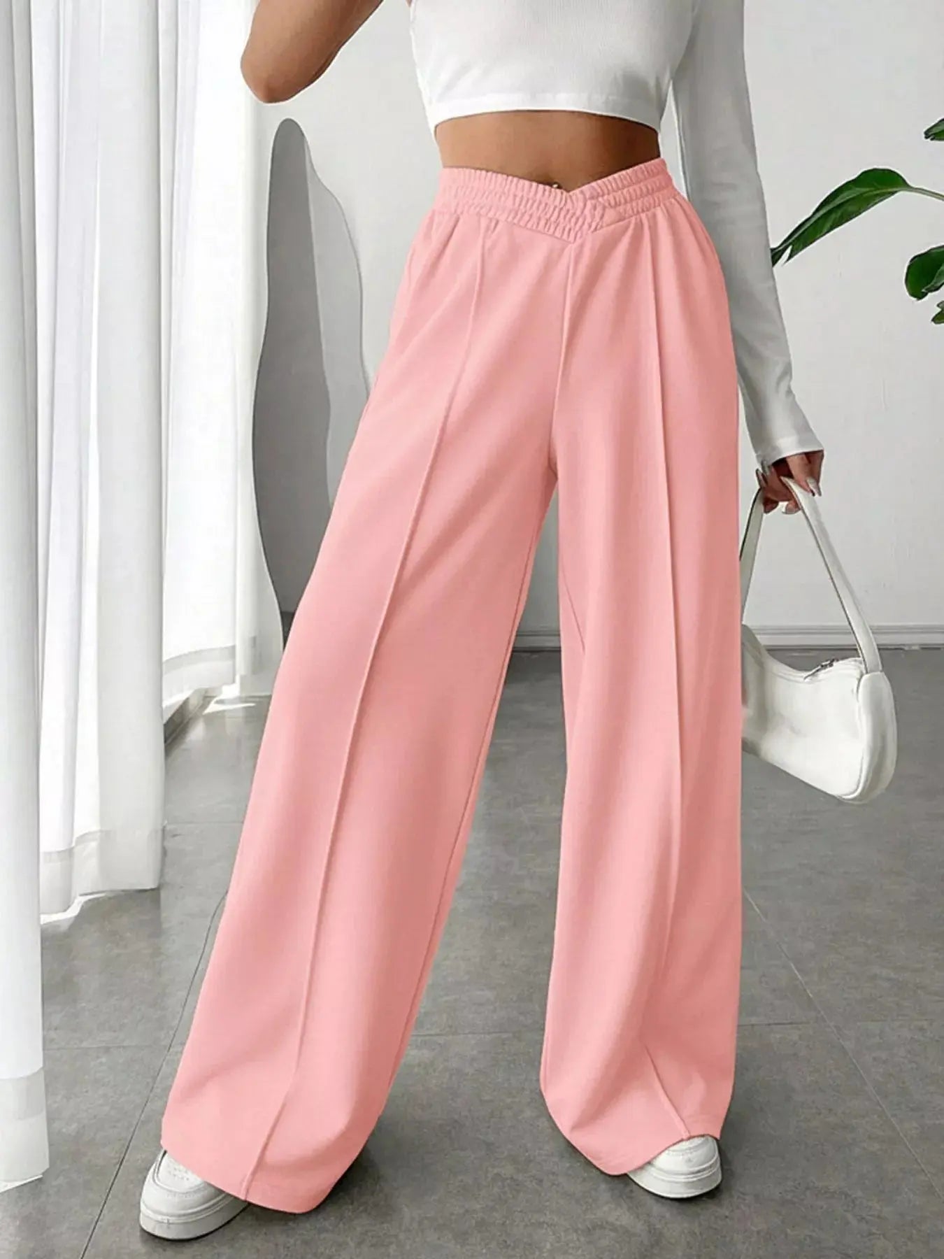 Wide Leg High Waist Pants  Style Ratio