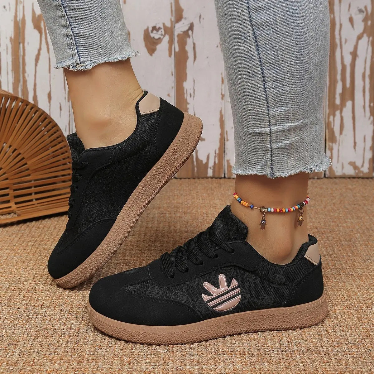 Round Toe Lace Up Sneakers  Style Ratio