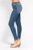Judy Blue Full Size High Rise Button Fly Skinny Jeans Plus Size  Style Ratio
