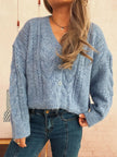 Cable Knit Button-Up Cardigan  Style Ratio