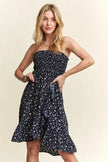 Adora Floral Tube Dress with Pockets Trendsi