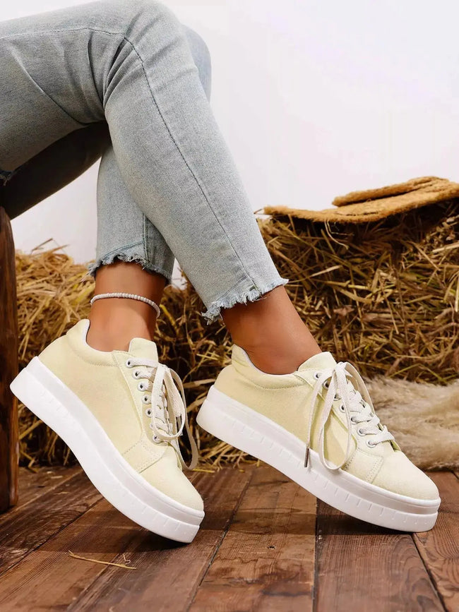 Lace Up Platform Sneakers  Style Ratio