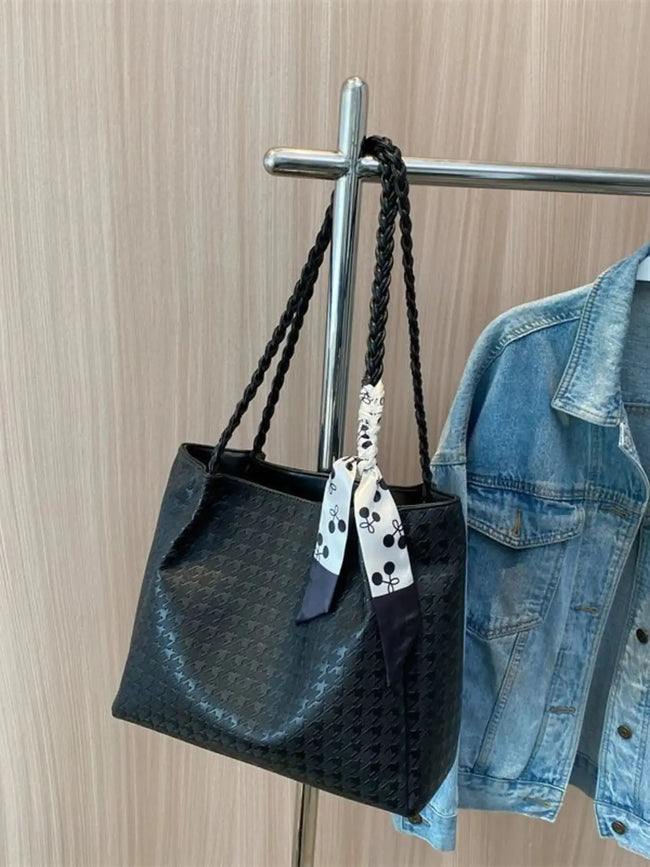 Braided Handle Tote Bag  Style Ratio