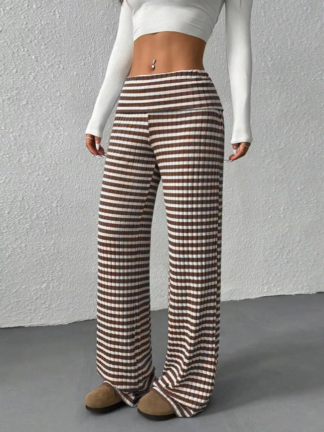 Striped Wide Leg Pants  Style Ratio