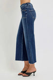 RISEN High Rise Crop Wide Button Up Jeans  Style Ratio