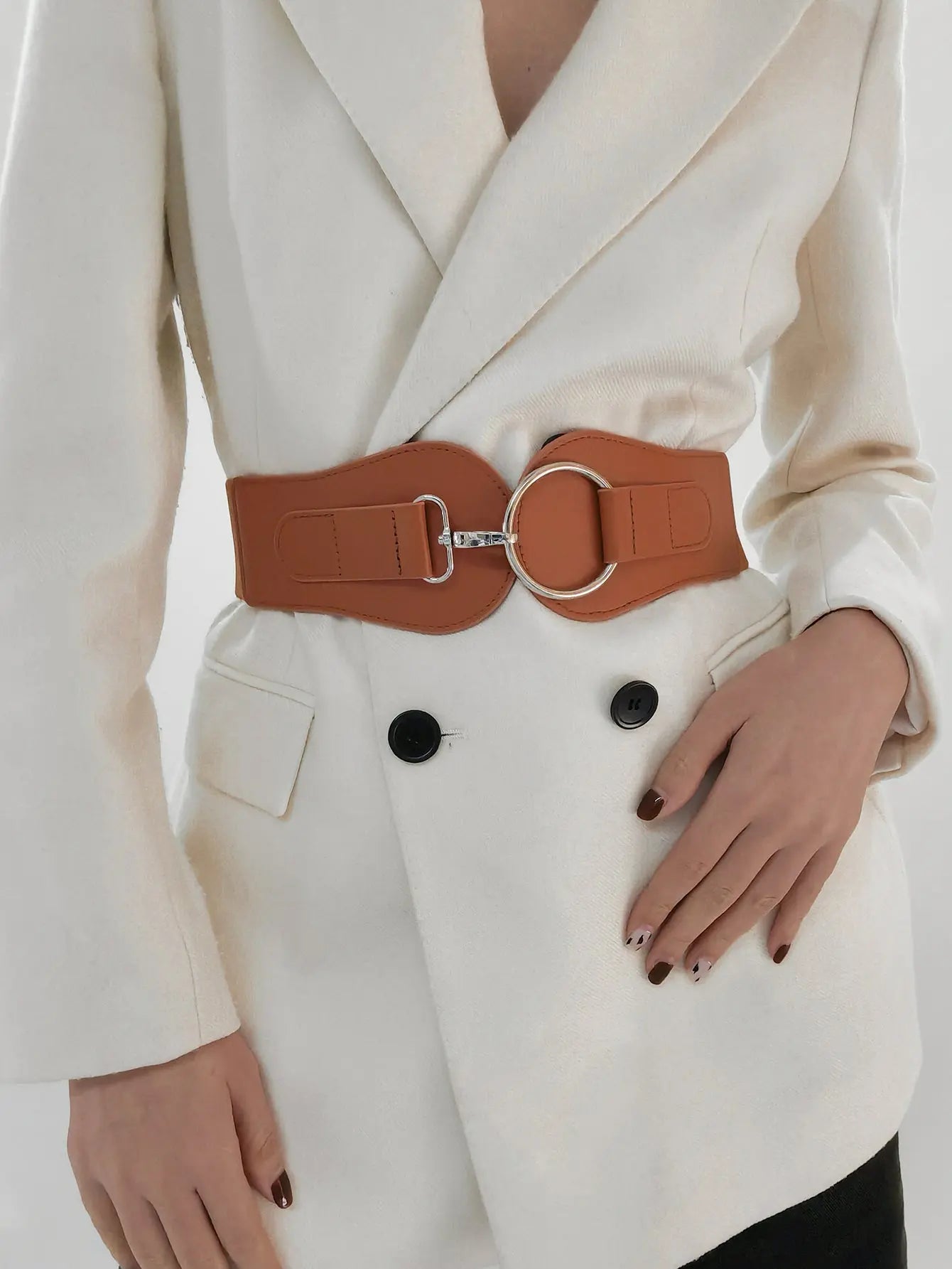 PU Elastic Wide Belt  Style Ratio