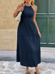 Tie Back Tiered Midi Dress  Style Ratio