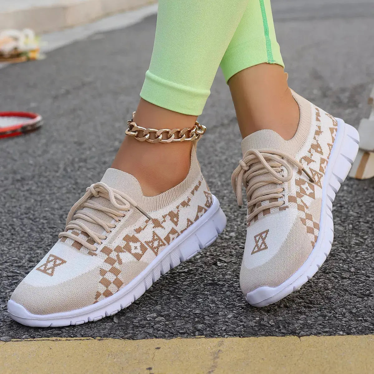 Breathable Mesh Lace Up Sneakers  Style Ratio