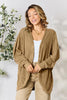 Basic Bae Full Size Ribbed Cocoon Cardigan  Style Ratio