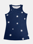 Full Size Star Round Neck Tank  Style Ratio