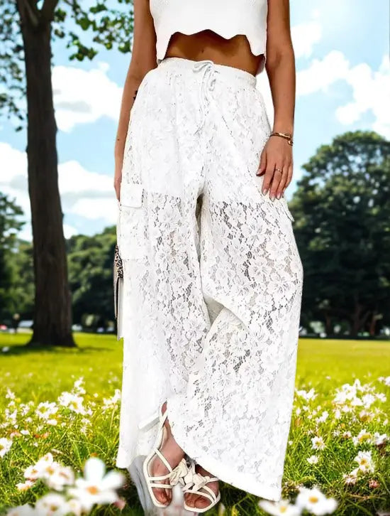 Lace Wide Leg Pants  Style Ratio
