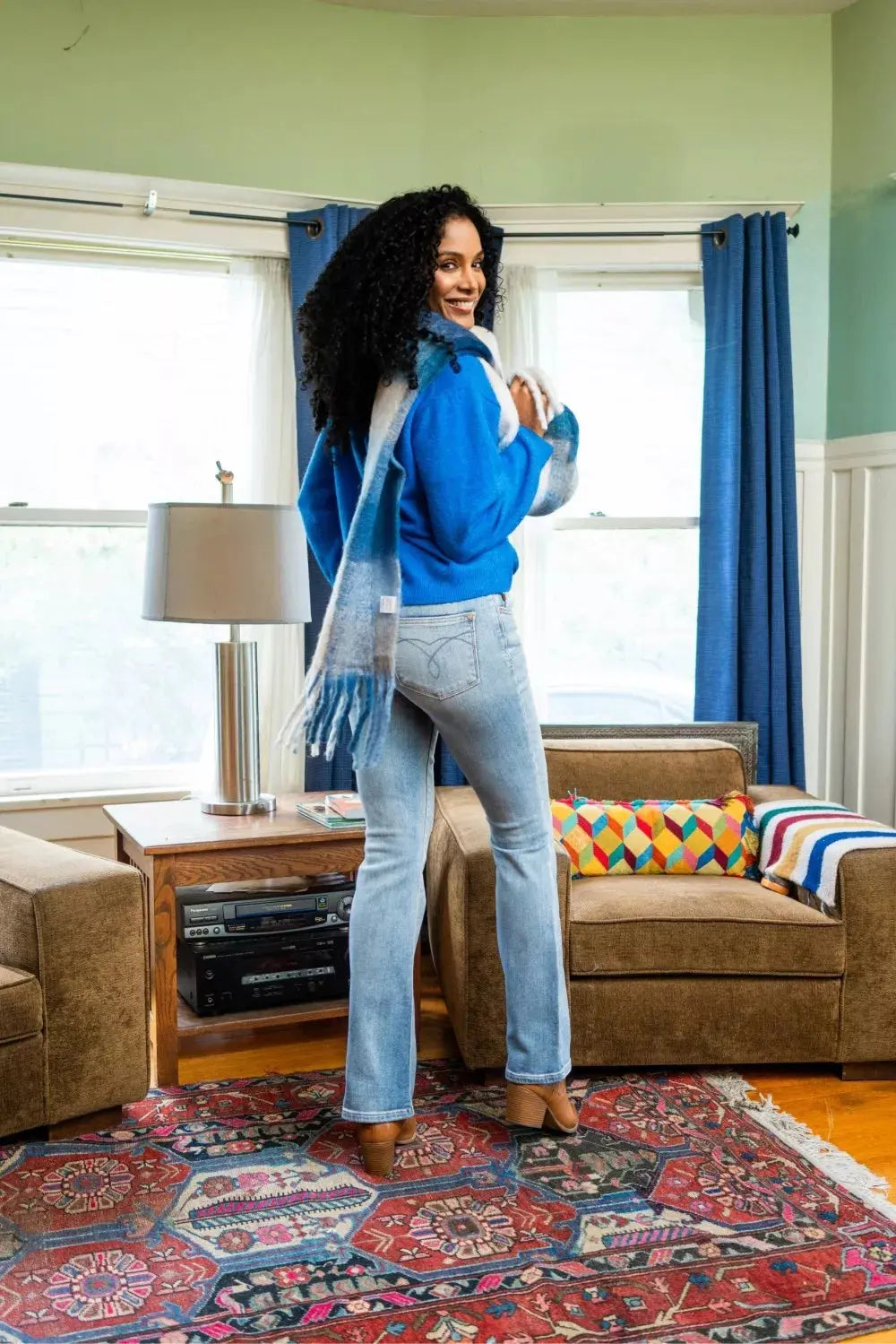 Judy Blue Mid Rise Thermal Bootcut Jeans  Style Ratio