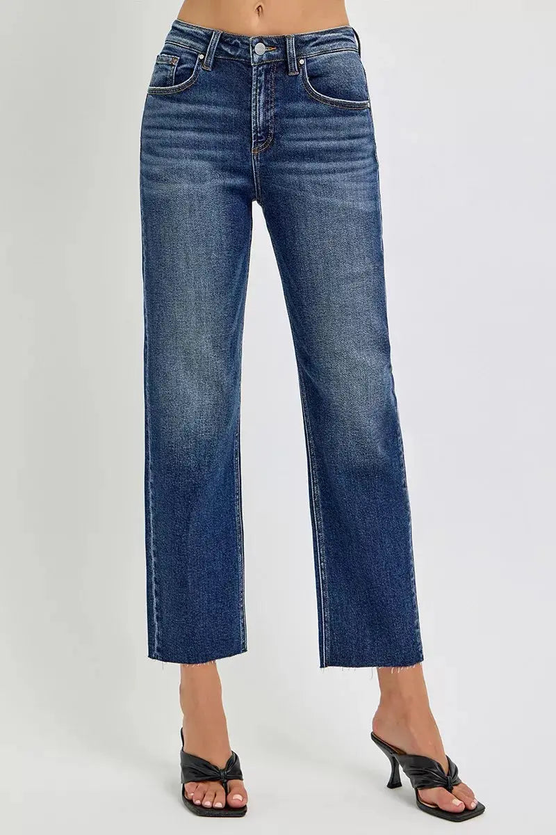 RISEN High Rise Slim Barrel Jeans  Style Ratio