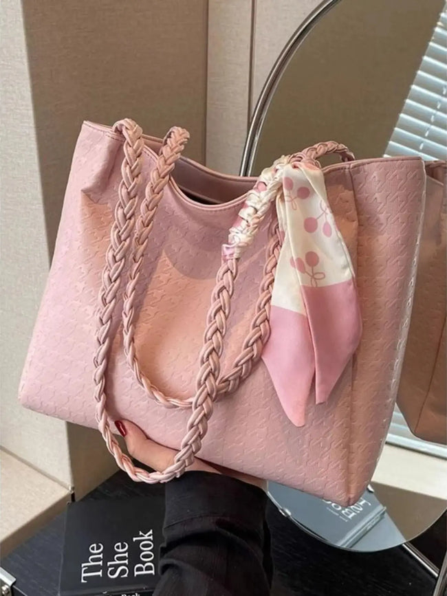 Braided Handle Tote Bag  Style Ratio