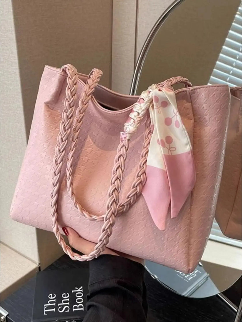 Braided Handle Tote Bag  Style Ratio