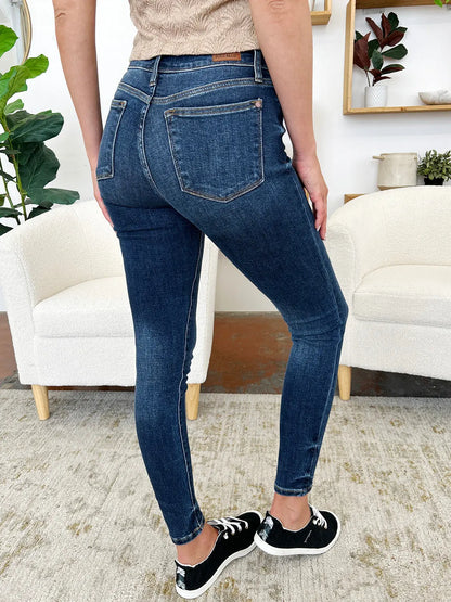 Judy Blue Classic Handsand Skinny Jeans Trendsi