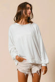 BiBi Loop Terry Pull Over With Cut Edge Band  Style Ratio