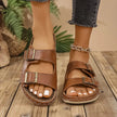 Double Buckle Platform Sandals  Style Ratio