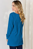 Basic Bae Full Size Ribbed Round Neck Long Sleeve Shirt  Style Ratio