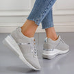 Lace Up Wedge Sneakers  Style Ratio
