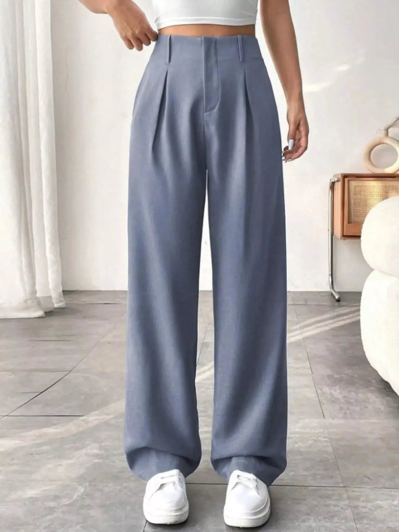 Wide Leg Pleated Pants  Style Ratio