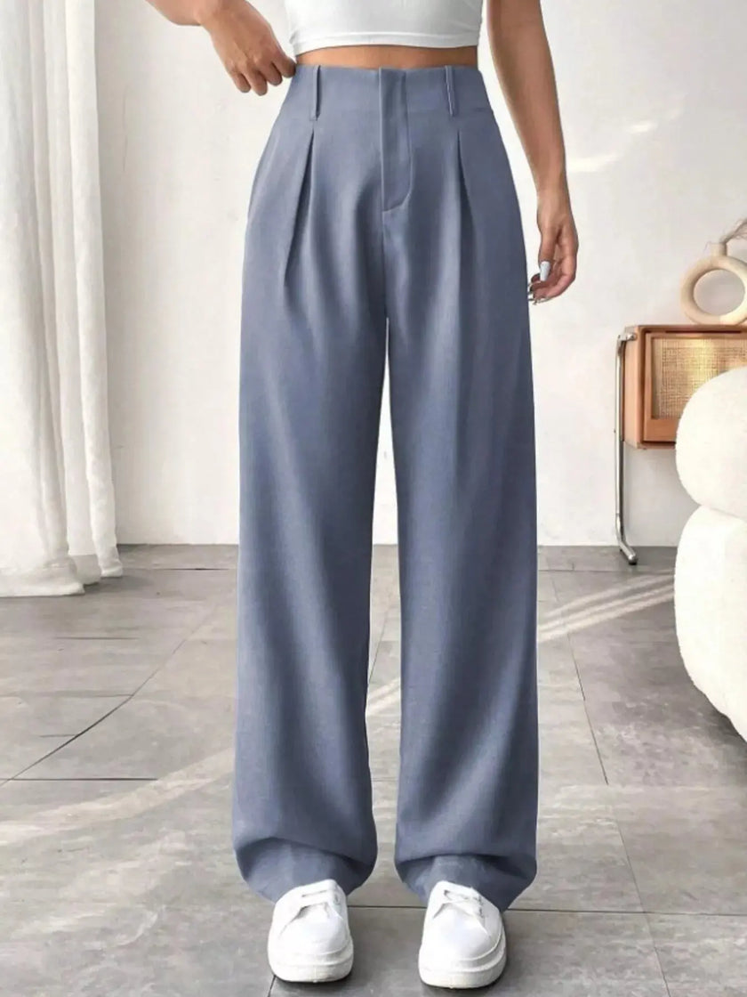Wide Leg Pleated Pants  Style Ratio