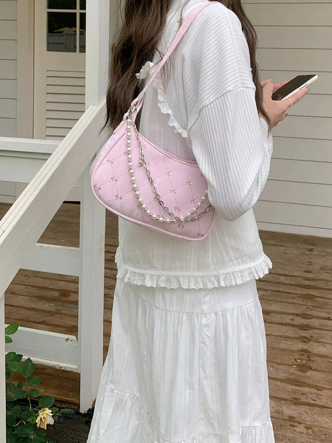 Pearl Chain Shoulder Bag  Style Ratio