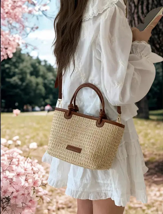 Straw Woven Crossbody Bag  Style Ratio