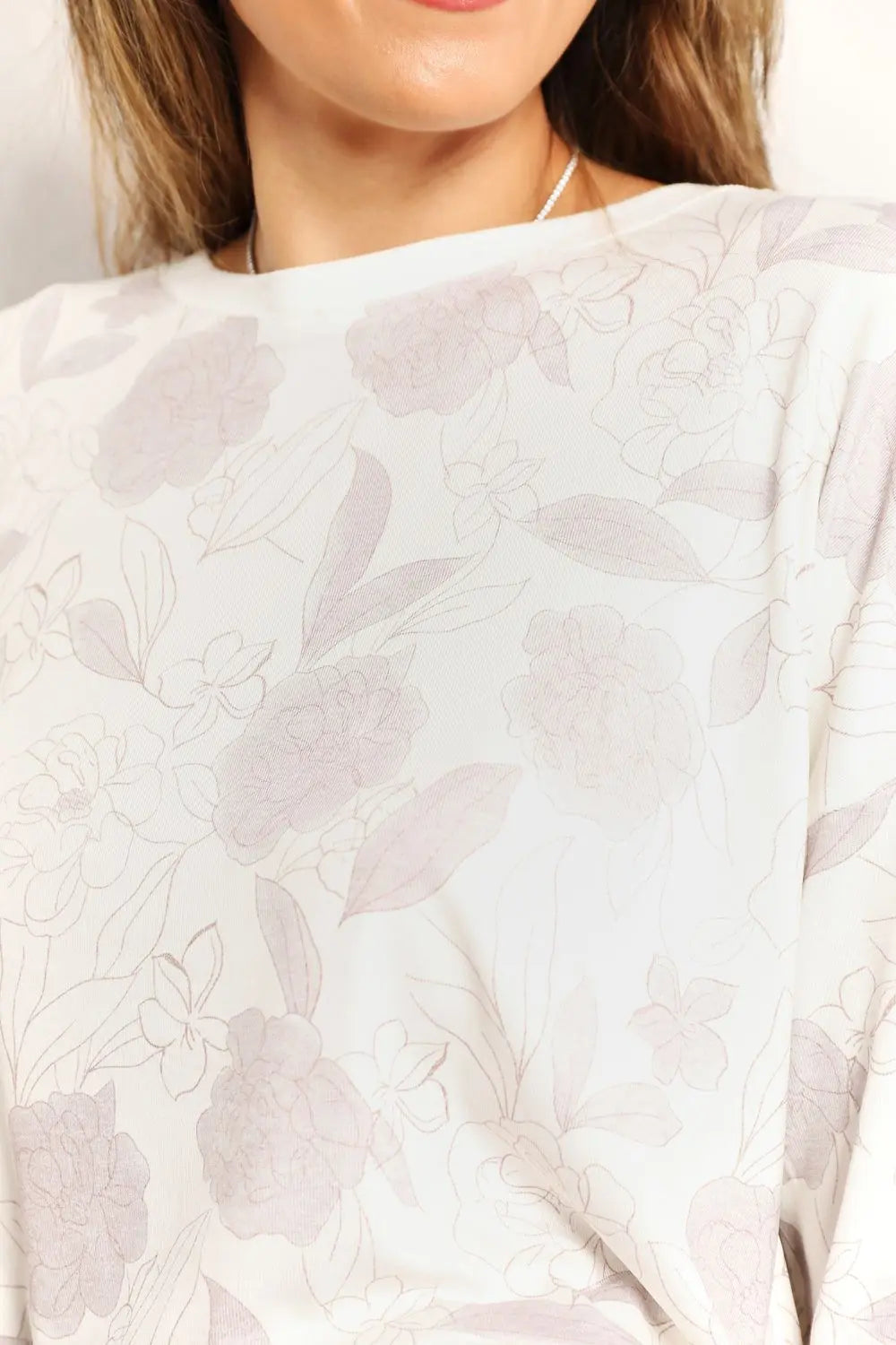 Double Take Floral Long Sleeve Top and Shorts Loungewear Set  Style Ratio