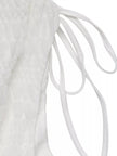 Smocked Deep V-Neck Sleeveless Dress  Style Ratio