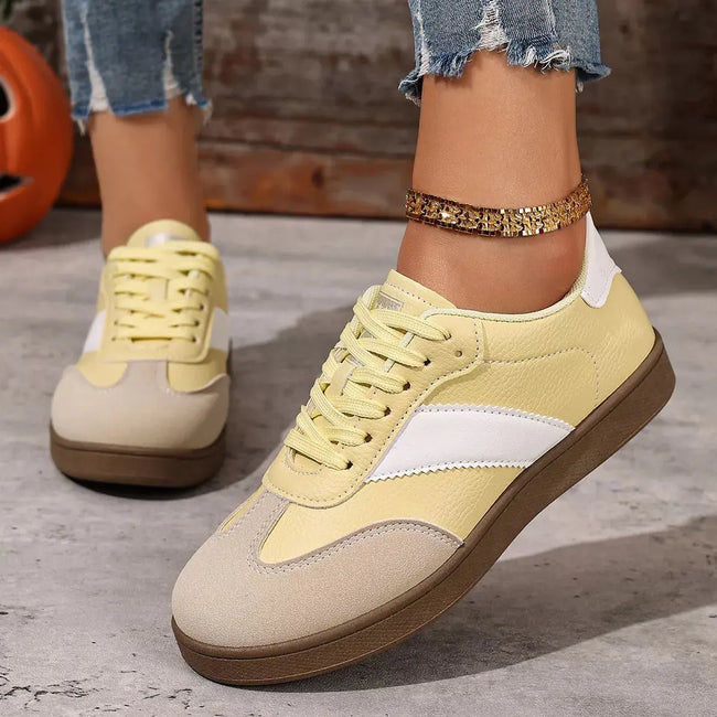 Round Toe Lace Up Sneakers  Style Ratio