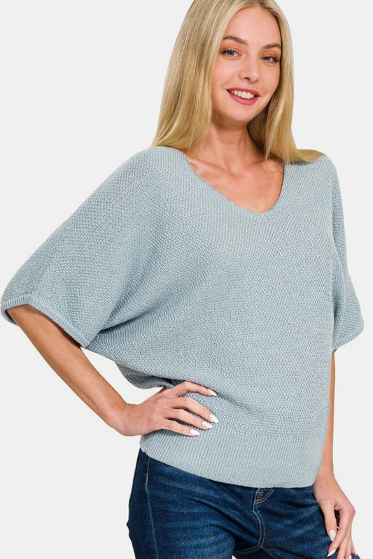 Short Sleeve Dolman Sweater