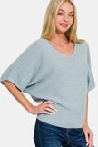 Zenana Short Sleeve Dolman Sweater  Style Ratio