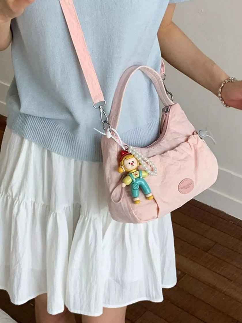 Drawstring Ruched Lightweight Crossbody Bag  Style Ratio