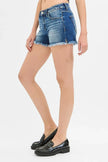 RISEN Low Rise Frayed Denim Shorts  Style Ratio