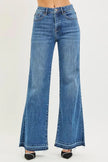 RISEN High Rise Wide Leg Jeans With Released Hem  Style Ratio