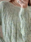 Cable-Knit Round Neck Sweater  Style Ratio