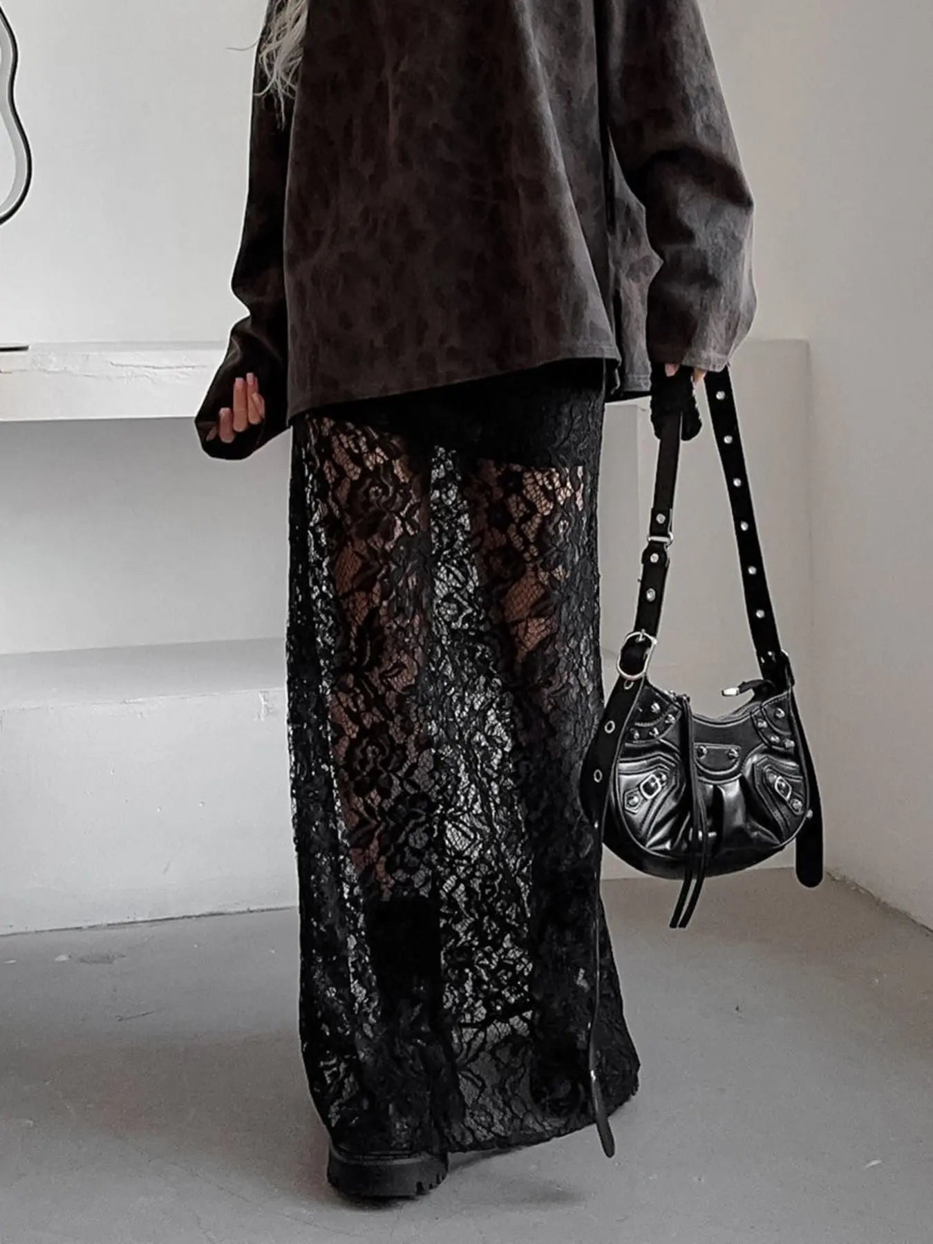 Lace Maxi Skirt  Style Ratio