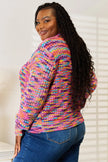 Angel Wings Woven Right V-Neck Long Sleeve Cardigan  Style Ratio